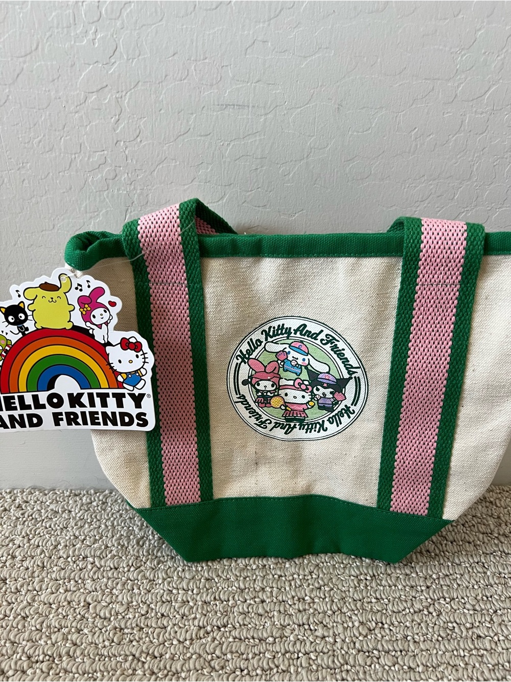 Hello Kitty and Friends Girls Mini Cotton Canvas Tote Bag NWT $12